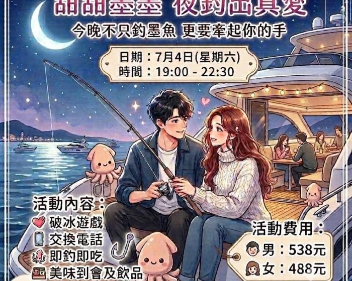 【甜甜墨墨  夜釣出真愛 】交友活動